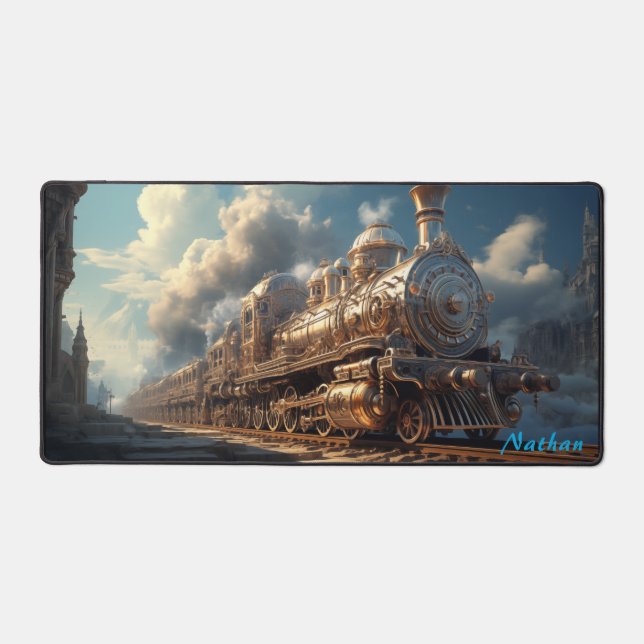 Golden Age of Steam - Regal Steampunk Desk Mat (Front)
