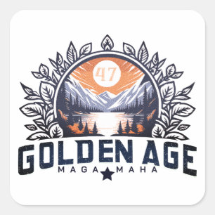 GOLDEN AGE SQUARE STICKER
