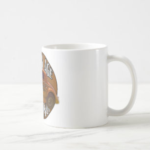 Golden Age Willys Gasser Drag Racing Gold Coffee Mug