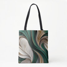 Golden Air – Emerald & Gold Flowing Abstract