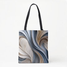 Golden Air - Soft Blue and Gold Flowing Abstract