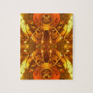Golden Alien Jigsaw Puzzle