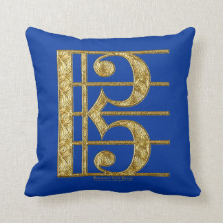 Golden Alto Clef Cushion