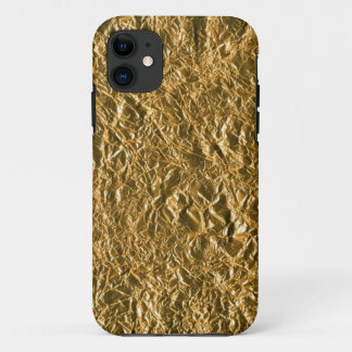 Golden Aluminium Background iPhone 11 Case