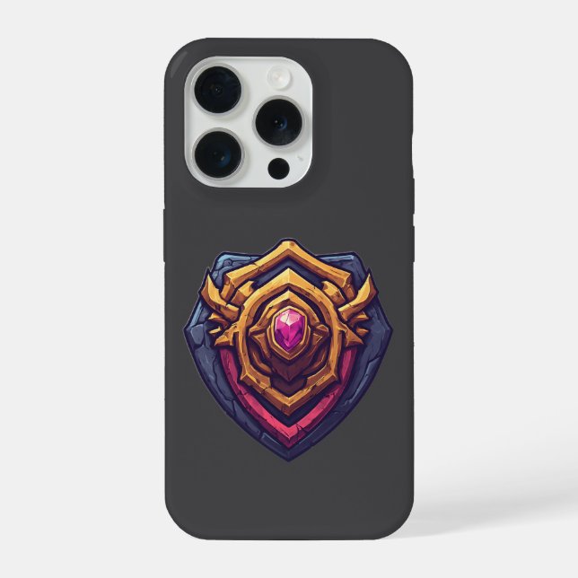 Golden Amethyst Emblem iPhone Case (Back)