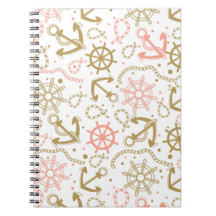 Golden Anchor Pattern Notebook