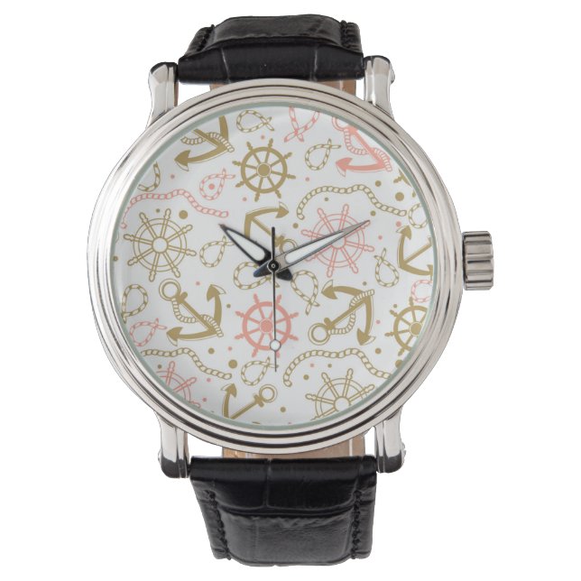 Golden Anchor Pattern Watch (Front)