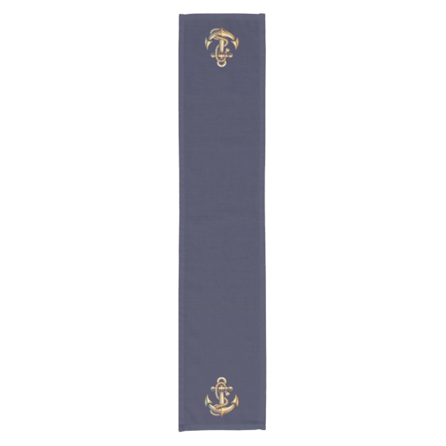 Golden Anchor Short Table Runner (Front)