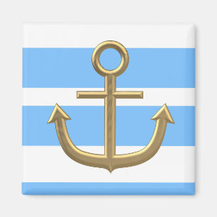 Golden Anchor, symbols of the love . Magnet