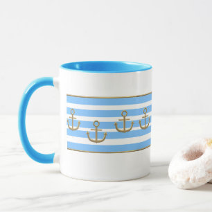 Golden Anchor, symbols of the love . Mug
