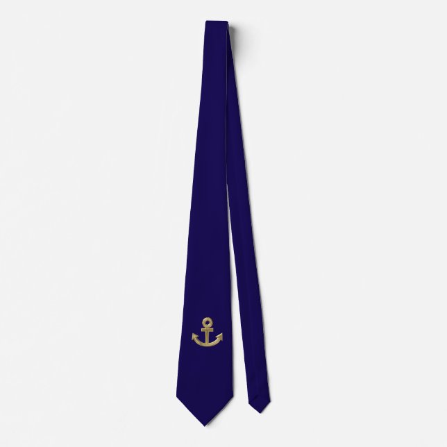 Golden anchor tie (Front)