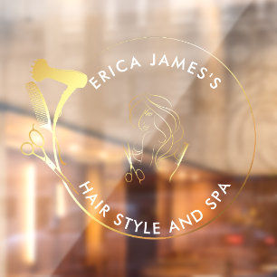 Golden and Black Beauty Salon