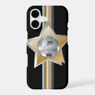 Golden and silver effect Soccer ball Star