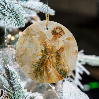 Golden Angel Christmas of Love Ornament