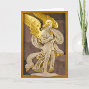 Golden Angel Holiday Card