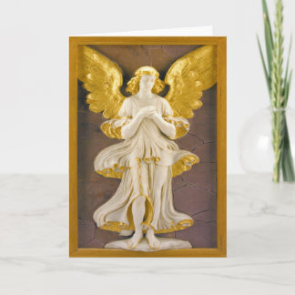 Golden Angel Holiday Card
