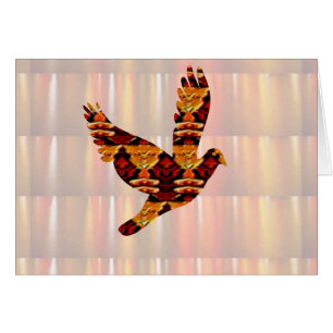 Golden ANGEL on Feathers ANGEL BIRD Goodluck gift