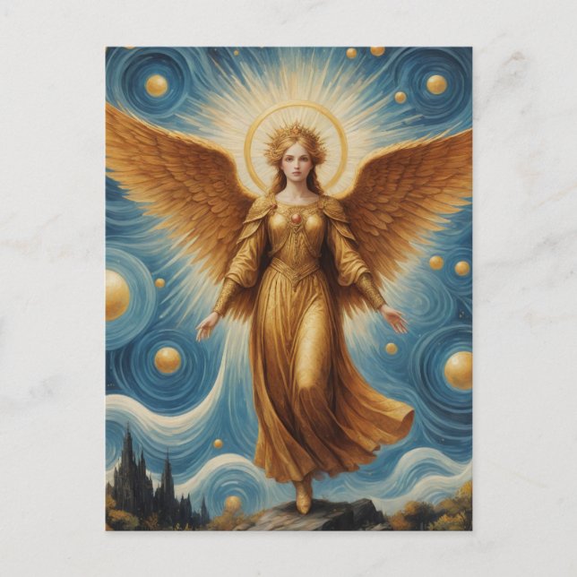 Golden Angel Postcard (Front)
