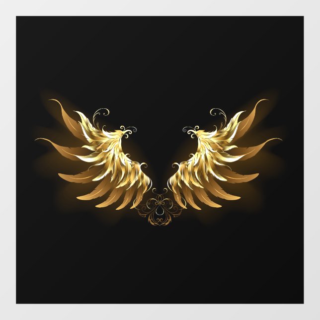 Golden Angel Wings on Black background (Sheet)