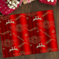 Golden Angelic Splendour: Red & Gold Christmas
