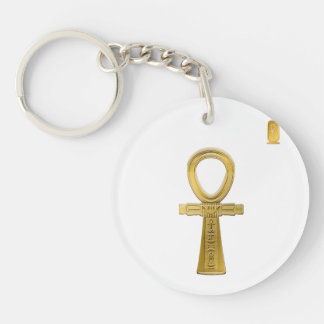 Golden Ankh - Ancient Egyptian Symbol of Life Key Ring