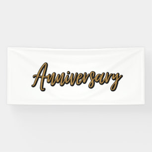 Golden Anniversary 2.5x6 Vinyl Banner