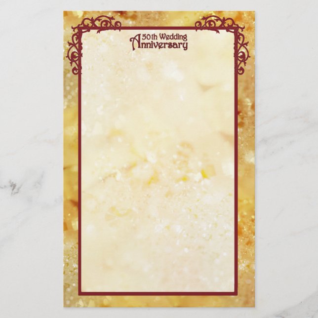 Golden Anniversary 2 Stationery (Front)