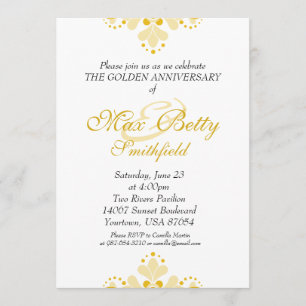 Golden Anniversary Celebration Invitation
