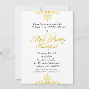 Golden Anniversary Celebration Invitation
