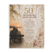 Golden Anniversary Fleece Blanket