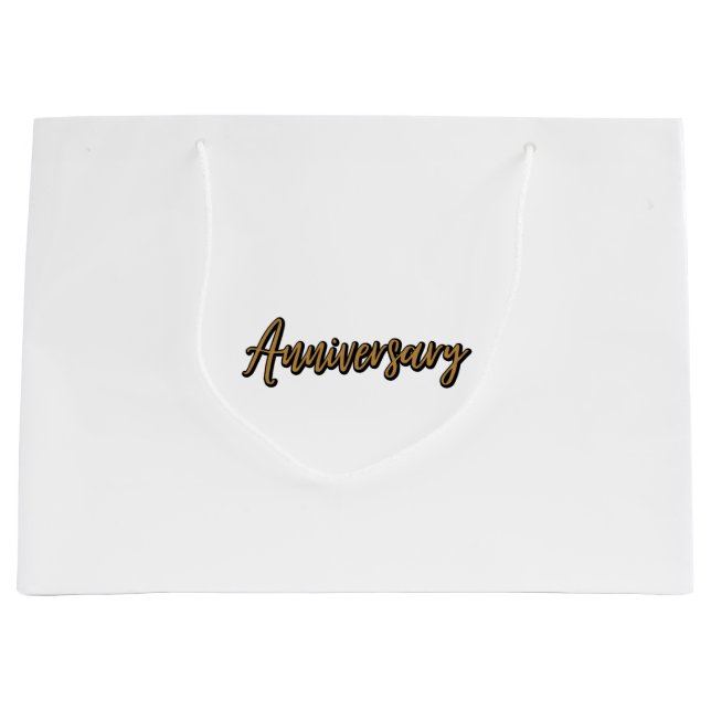 Golden Anniversary Large Gift Bag (Front)