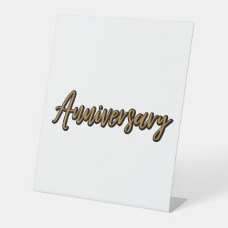 Golden Anniversary Pedestal Sign
