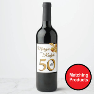 Golden Anniversary  Wine Label