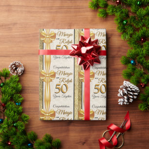 Golden Anniversary  Wrapping Paper