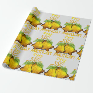 Golden Anniversary Wrapping Paper