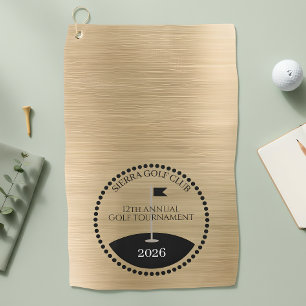 Golden Annual Tournament Golf Club Name Towel