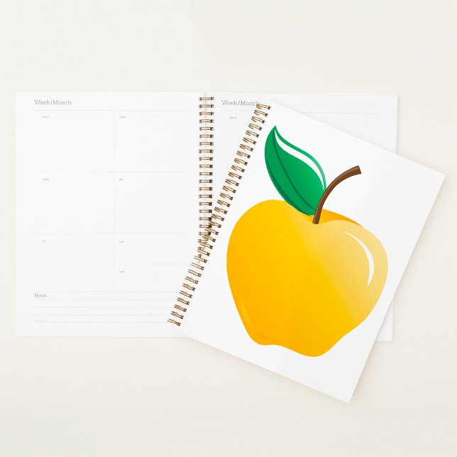 Golden Apple Bright Yellow Fruit Planner (Creator Uploaded)
