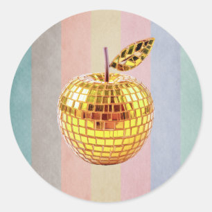 Golden Apple Classic Round Sticker
