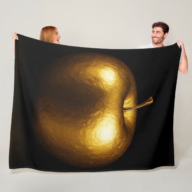 golden apple fleece blanket (In Situ)