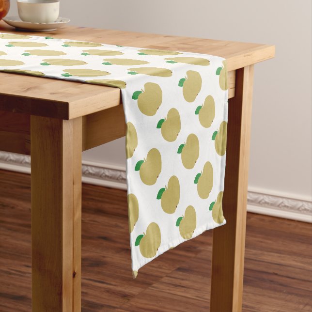 Golden Apple Short Table Runner (In Situ)