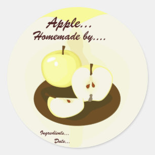 Golden Apples Homemade Product Label
