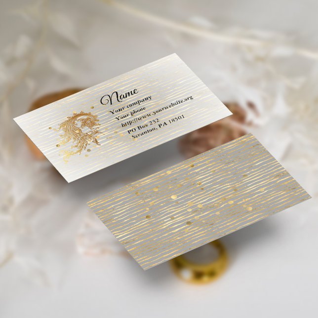 Golden Arabesque Business Card (Creator Uploaded)