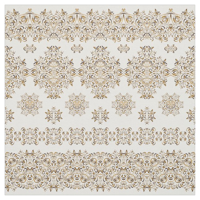 Golden arabic pattern fabric (Swatch)
