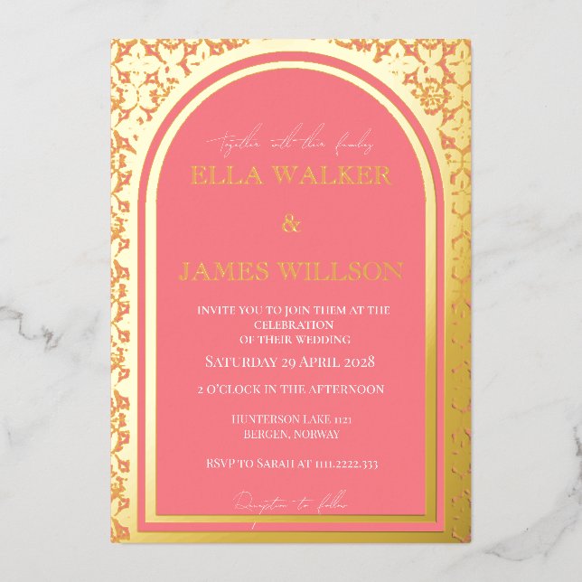 Golden Arch Regal Blush Pink (Solid) (Front)