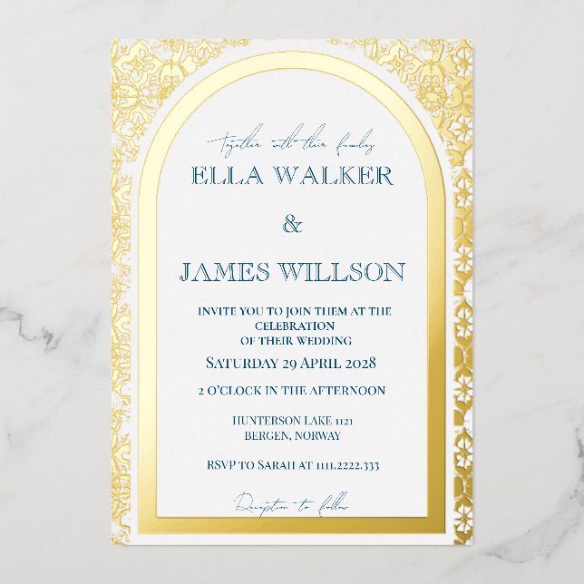 Golden Arch Regal Wedding (Solid) (Front)