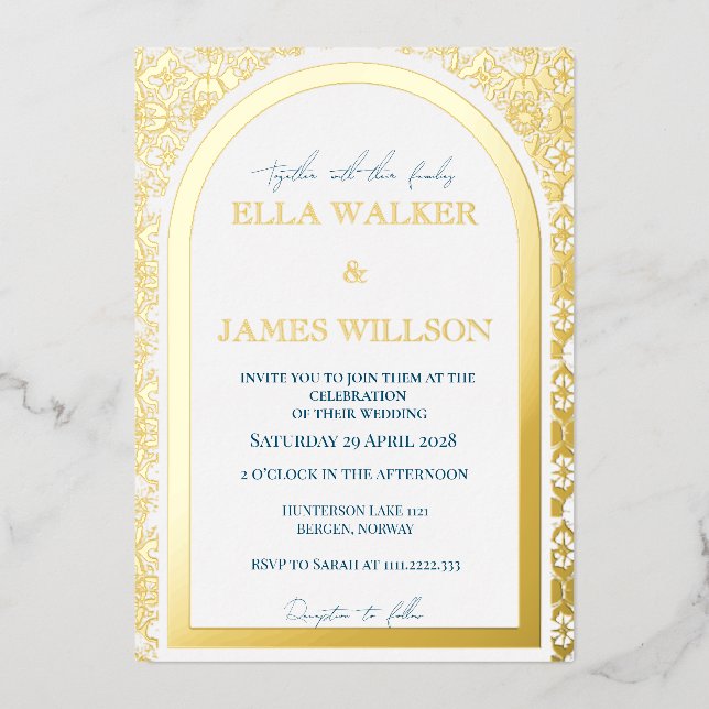 Golden Arch Regal Wedding (Solid) (Front)