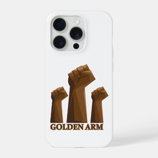Golden Arm Expert Pipe Welder Gift iPhone Case (Back)