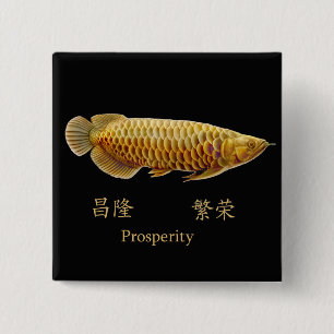 Golden Arowana Prosperity Pin
