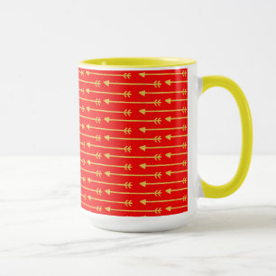 Golden Arrow Pattern Mug