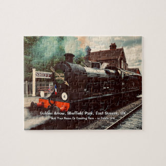 Golden Arrow Sheffield Park UK -  Add Name         Jigsaw Puzzle